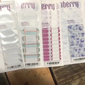 Five sheets of jamberry nail wraps all full sheets